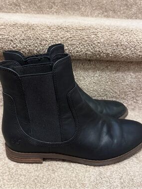 Timberland Black Leather Ankle Boots